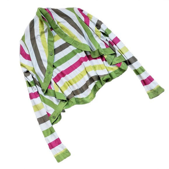 Vintage Y2K BCBG MAXAZRIA Striped Knit Crop Top Women's Small - Picture 1 of 12